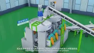 Double roller granulation line for NPK compound fertilizer pellets making