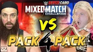 LOSER DELETES BEST CARD! CRAZY PACK 4 PACK OPENING CHALLENGE! | WWE SuperCard S4