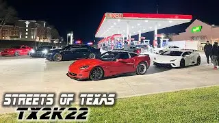 TX2K22 Night Full of the BEST Street Racing in Texas! (1000hp 5.0, 900hp Hellcat, Z06, Lambo & MORE)