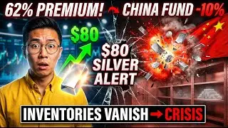 Silver Premium Hits 62%: $80 Breaks, China Fund Plunges 10%, Inventories Vanish