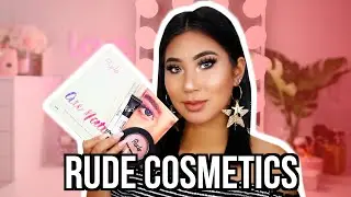 PROBANDO MAQUILLAJE DE RUDE COSMETICS.. NO ME ODIEN!! | Carol Chang