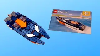 LEGO Creator 3 in 1 Set 31126 Speed Boat Build