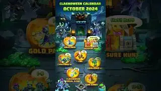 OCTOBER 2024 UPDATES CLASH-O-WEEN-NEW HERO SKIN, GOLD PASS IN CLASH OF CLANS! CLASHOWEEN CALENDAR...