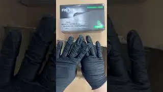 Safely Handle Broken Glass with These 8Mil Textured Nitrile Gloves #finitex #nitrilegloves