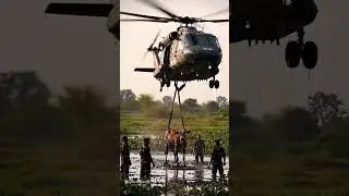 Army Helicopter Rescues Cow Trapped in Deep Mud &ndash; Brave and Heartwarming Mission