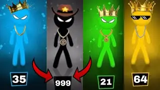 Stickman Party // Tournament Mode 1234 Player Random //New Update  // Funny game Part 22