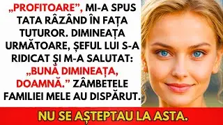 La Cină În Familie, Părinții M-au Numit Profitoare — Apoi Șeful Tatălui A Spus „Doamnă”
