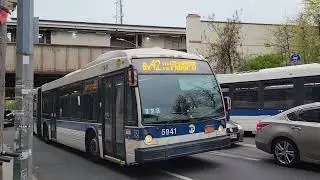 NYCT Bus: 2012 Novabus LFSA #5941 on the Bx42 at E. 180th Street & Morris Pk Av