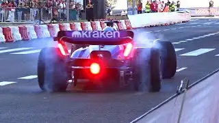 Madring F1 Showrun - Carlos Sainz rueda con un F1 por las calles de Madrid