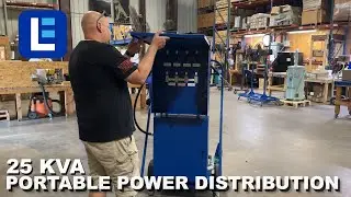 25 KVA Portable Distribution Cart, 480V Primary 120/240V Secondary - Larson Electronics