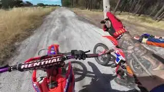 Beta 350RX vs 450RC drag race