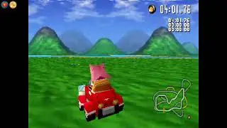 Sonic R - Amy cilps through Resort Island
