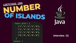 Number of Islands | Leetcode : 200 | Java | Tamil