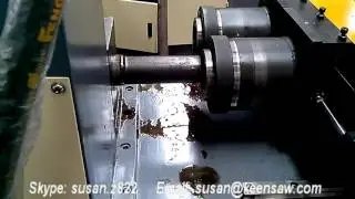 Metal tube end forming machine, tube reducing, tube end swaging machine