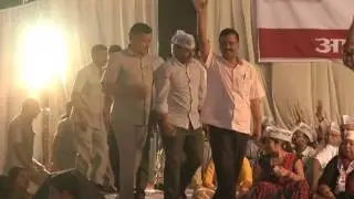 Aap National Convenor Arvind Kejriwal's Public Meeting In Sadar Bazar