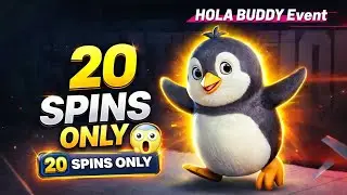 Puffy Penguin Buddy in 20 Spins only | Hola Buddy Event | PUBG Mobile