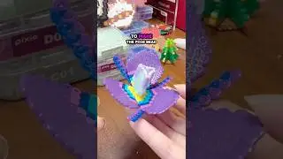 Создание фиолетового цветка ириса из бисера Pixie Beads | Формирование лепестков 2,6 мм | Мини-пр...
