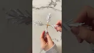 Do you like it? ❤️ #DIY glitter snowflake ❄️
