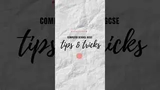 IGCSE Computer Science |Tips And Tricks 01| GET A*|  #shorts