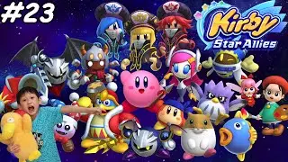 Planet Caverna | Let's Play Kirby Star Allies Gameplay World 4-4 | Father Son Co-Op Games