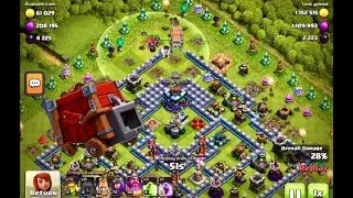Clash of Clans Sneaky Goblins & Log Launcher Breaking Walls