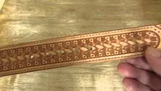 Custom leather belt  - Lined & Stitched