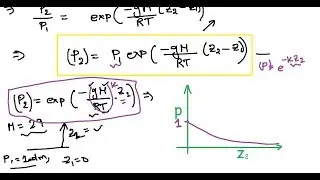 Barometric Equation Derivation.