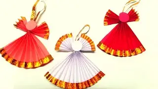 How to make Christmas Angel from Paper | DIY Christmas Angel | DIY Christmas Ornaments | Paper Craft