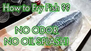 How to fry fish without an odor & oil splash‼️ *Best* way to pan fry fish