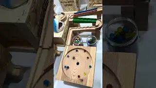 Shark vs Marbles! 🦈🔴 Amazing Wooden Marble Run ASMR⑤ #marblerun #viral #viral