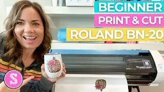 😍 First Roland BN-20A Print and Cut: Start to Finish Tutorial for Beginners