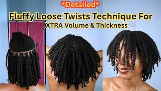 I tried this DIY hack to achieve voluminous loose mini twists without extensions on my natural hair.