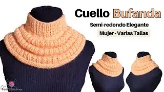 ✨ TEJIDOS PRECIOSOS - Cuello Elegante a Dos Agujas - Vivirtejiendo