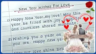 Happy New Year For Love❤️ | New Year Wishes For My Love 2024 | Happy New Year wishes 2024 in english