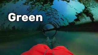 Green | Jungle Splash | Water Slide in Water Park Tropical Islands Germany, POV 4k