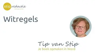 Witregels in je manuscript - Word