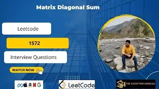#Leetcode #1572 Matrix Diagonal Sum #Golang Programming