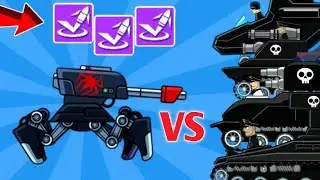 TANK ARACHNO AND BOUNCY BUULETS VS ALL BOSSES WALKING THROUGH GAMEPLAY-Hills Of Steel