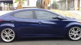 Lowered 2011 Elantra movie
