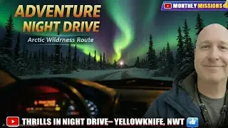 Scenic night Taxi ride - Airport to my Yellowknife Air BnB