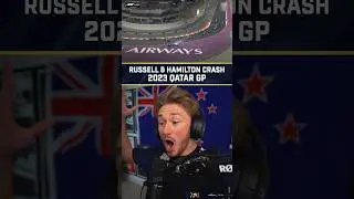 George Russell & Lewis Hamilton Crash Live Reaction - 2023 Qatar Grand Prix