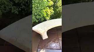 Satisfying Stone Bench Cleaning 🫧 🔥