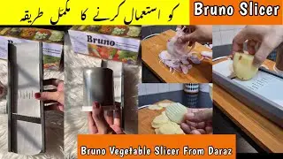 Bruno Slicer from Daraz | How to use Bruno Vegetable Slicer | Complete Method explained In Urdu |
