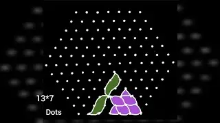 13*7 dots easy daily basis festival rangoli 💐newyear celebration 💐Ugadi chukkla 💐Sankranti chukkla 💐