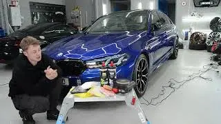 NEW BMW M5 ! In the Studio for a 5year Ceramic Coating Package !