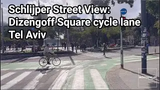 Dizengoff Square's cycle lane is connected to side streets again.