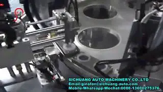 Infusion caps Eurocap  auto assembly machine  3 parts with rubber