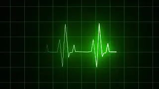 ECG heart beat on monitor | Electrocardiogram  monitor effect | Cardiology chat video