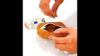 Porte monnaie grain de caf&eacute; par Cuir Polaine