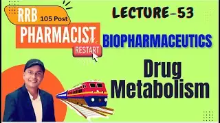 L-53, Drug Metabolism, Biotransformation,  Biopharmaceutics,  RRB Pharmacist Drug Inspector